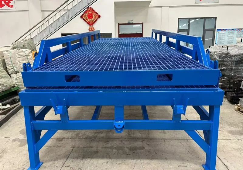 Plataforma de carga hidráulica plegable de dos sección Rampa de carga móvil Rampa de carga móvil hecha en China