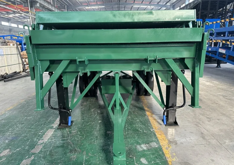 Rampa de contenedor plegable de tres secciones para rampa para carretillas elevadoras de carretillas elevadoras para fabricante de contenedores