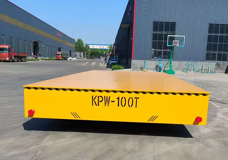Transferencia de rueda de acero de servicio pesado Batería de carro de automóvil plano eléctrico hecho en China