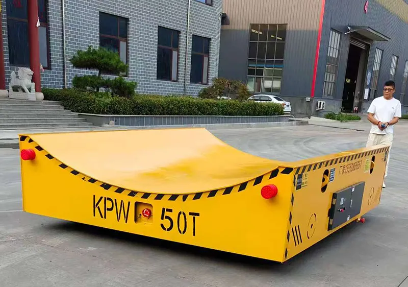 Transferencia de rueda de acero de servicio pesado Batería de carro de automóvil plano eléctrico hecho en China