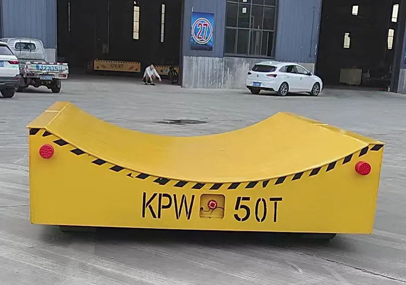 Cart de plataforma de transferencia de batería de 50 toneladas Cartro plano eléctrico hecho en China